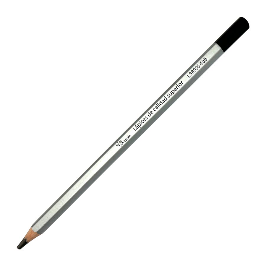 Lapiz carbonico de dibujo 10B-4.0mm La Selva 12pcs