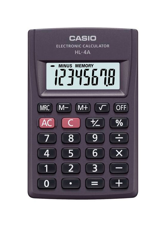 Calculadora CASIO MS-6NC comercial de 8 digitos Blanco
