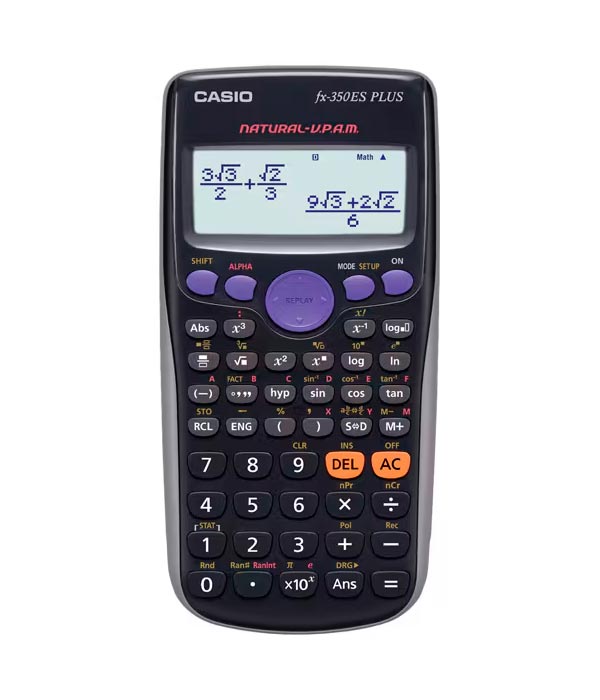 Calculadora Cientifica CASIO FX-350ESPLUS 252 funciones + pila de boton