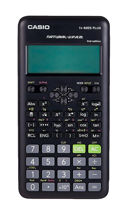 Calculadora Cientifica CASIO FX-82ESPLUS 252 funciones + pila AAA en idioma Ingles