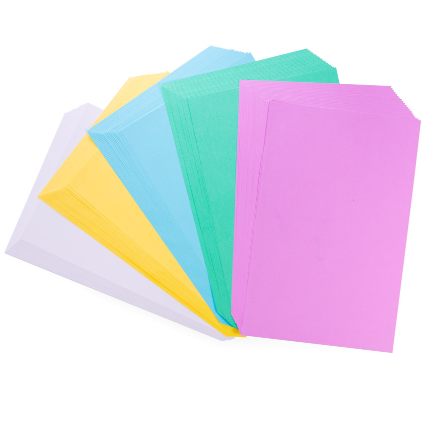 [cartulina oficio] Cartulina colores suaves Oficio 100hjs