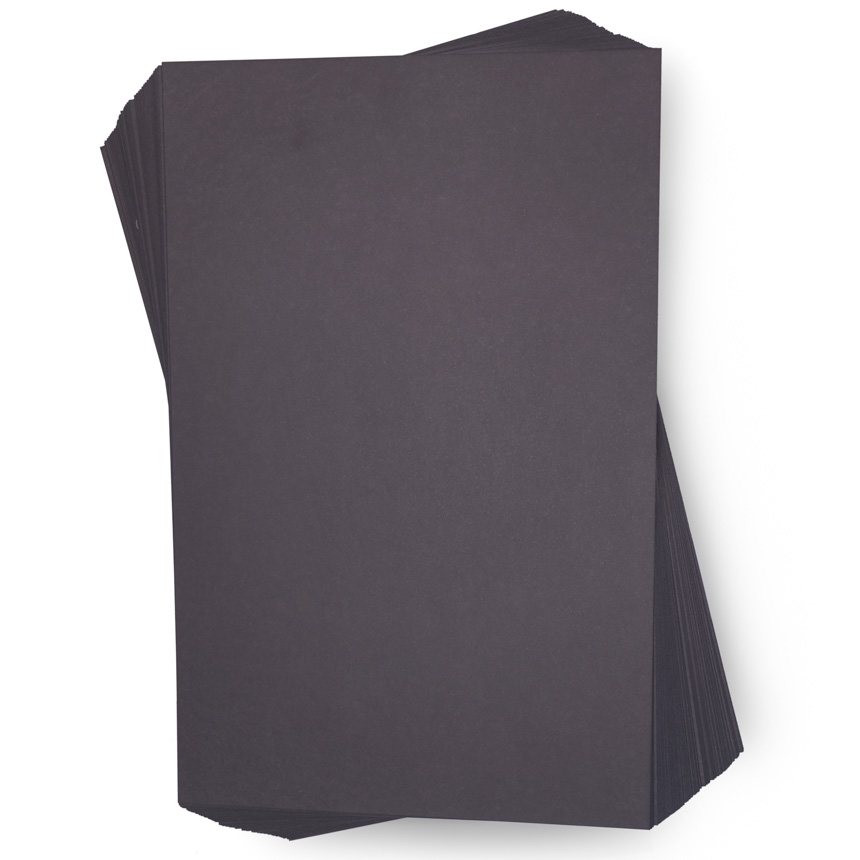 [CA-OF-FU-NE] Cartulina oficio color fuerte  Paq. 100 hojas 1solo color (Negro)
