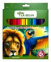 Color largo tiangular mina 4mm La Selva de 24 colores + tajador