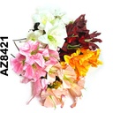 Flor - ramo de lirios AZ8421, alto 50cm, 7 corolas de 12cm