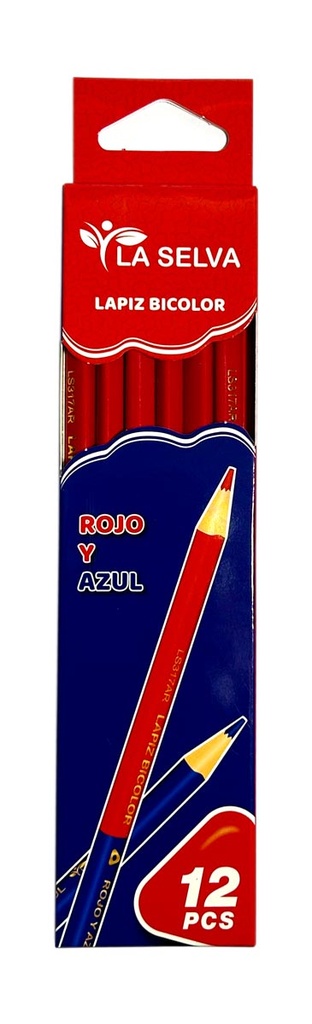 [LS317AR] Lapiz bicolor mina 3mm La Selva de 12pcs