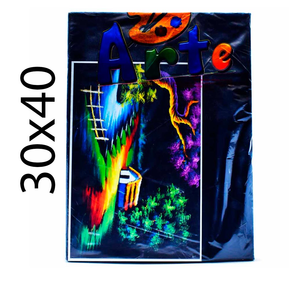 Lienzo Negro / Gamusa ECONOMICO 30x40cm