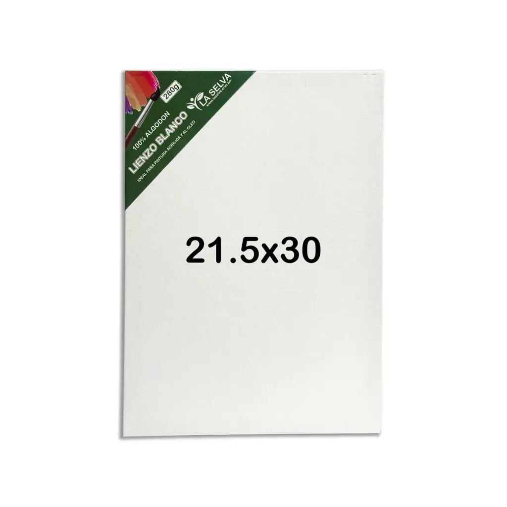 [LS2133C] Lienzo 21.5x30cm BLANCO La Selva