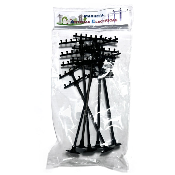 Maqueta - juego postes de energia electrica o antenas electricas escala 1:50 6pcs