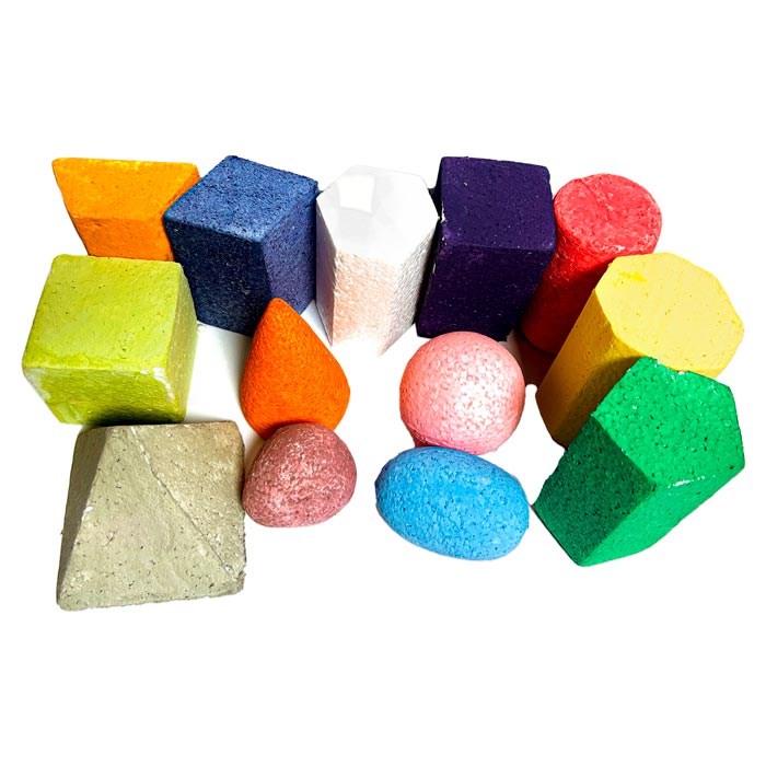 Plastoformo Figuras Geometricas  PEQUEÑO COLORES 13 Figuras