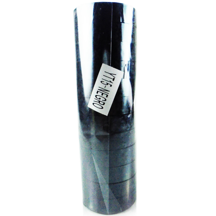 [YT1215-NE] Yurex Tornasol 12mmx15m 12pcs (Negro)