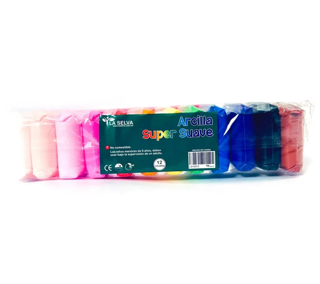 [LS10012] Arcilla super suave La Selva 12 colores