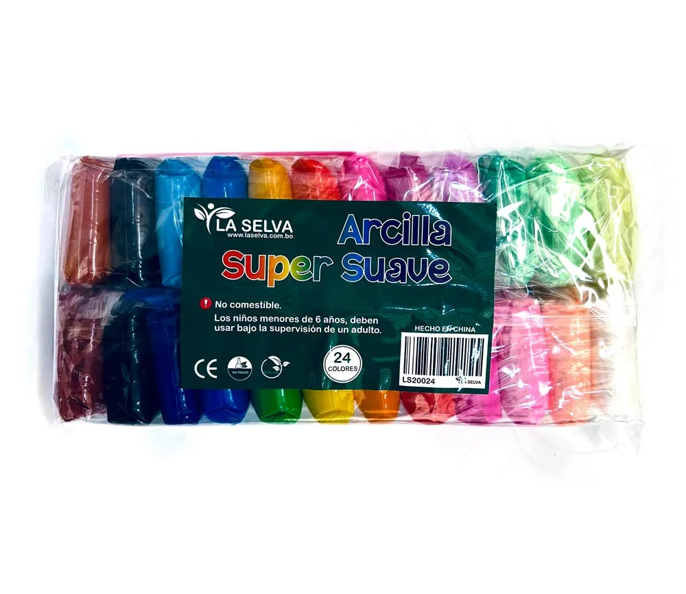 [LS10024] Arcilla super suave La Selva 24 colores