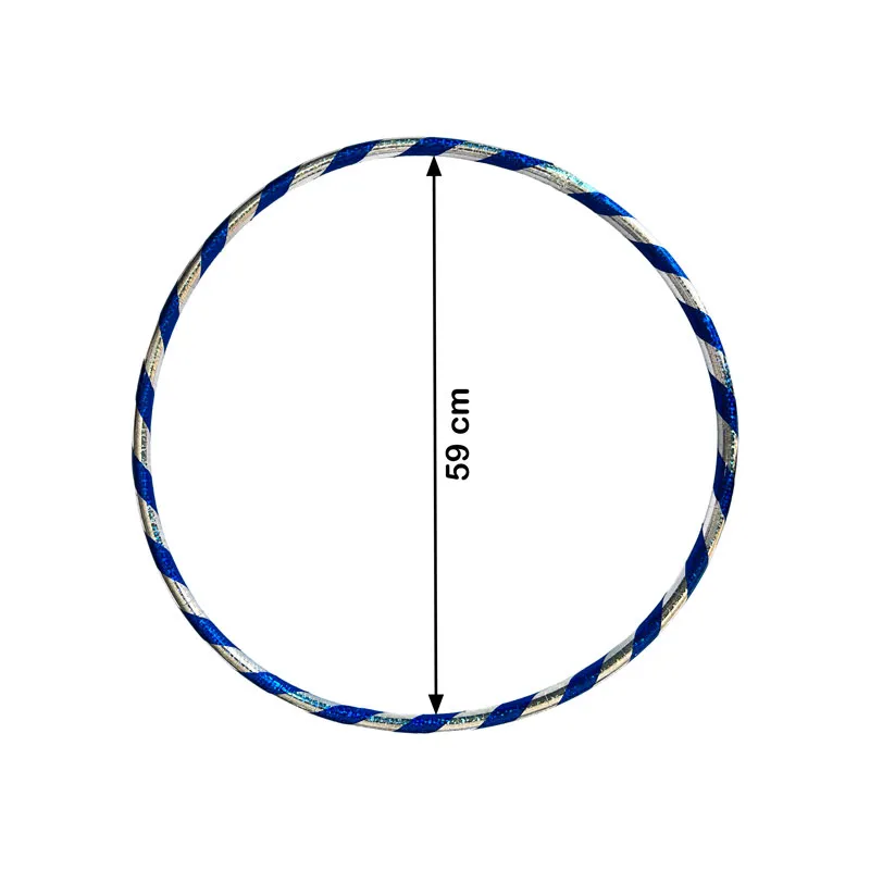 Hula hula o aro de ejercicios tornasolado MEDIANO D. 59cm