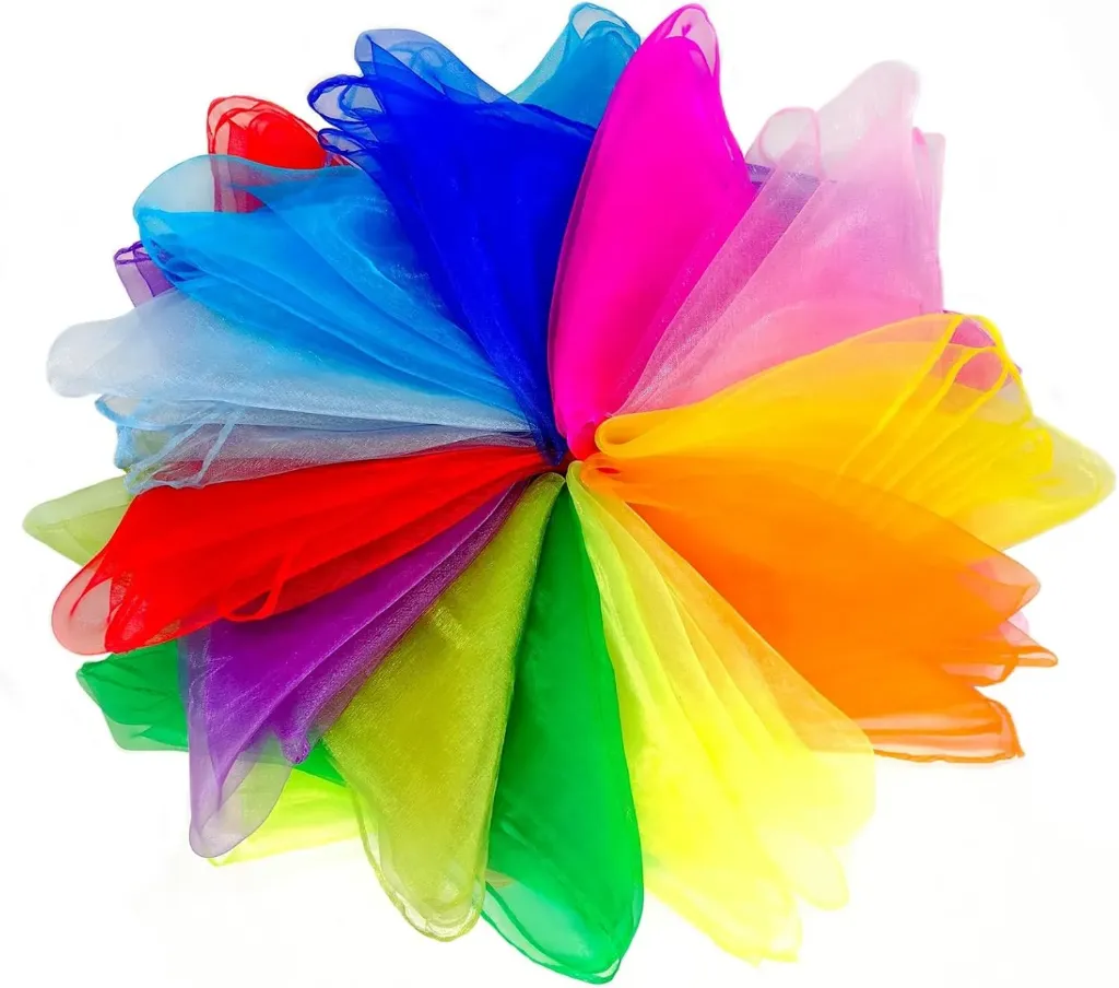 [P6060-NE] Pañoleta transparente para bailes o juegos 60x60cm (Negro)