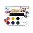 Pintura para cara/rostro 6colores + blanco