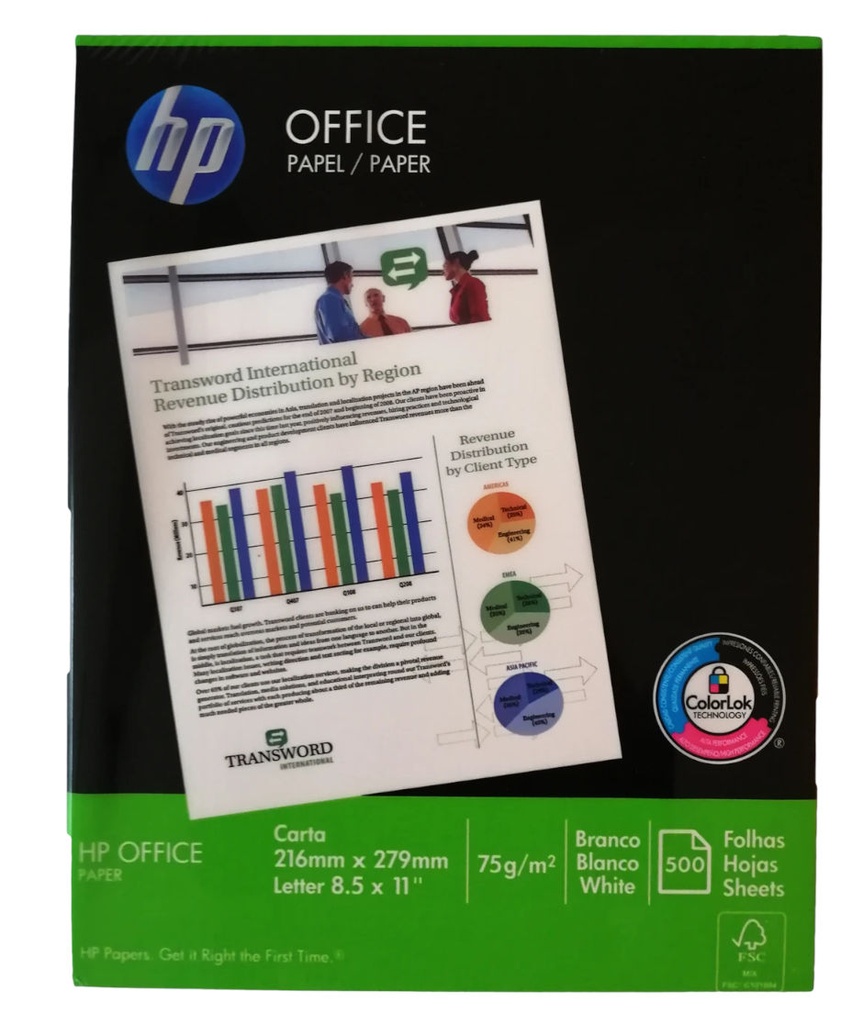 Bon HP CARTA 75gr 500hjs